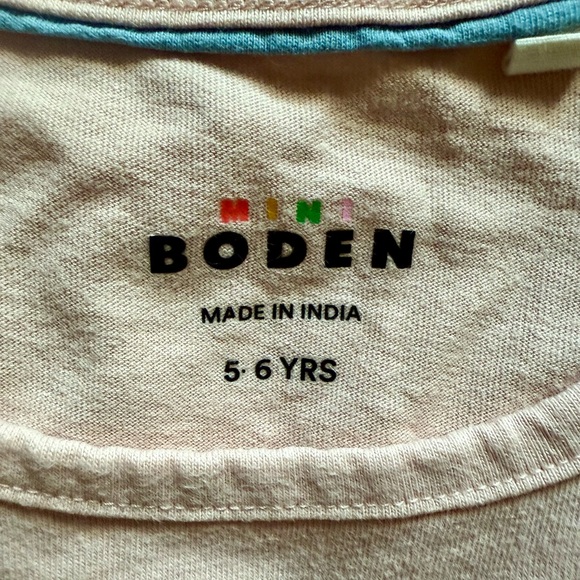 Mini Boden Girls’ 5-6Y Pink Long Sleeve Dog Superstitch Shirt - Picture 2 of 4